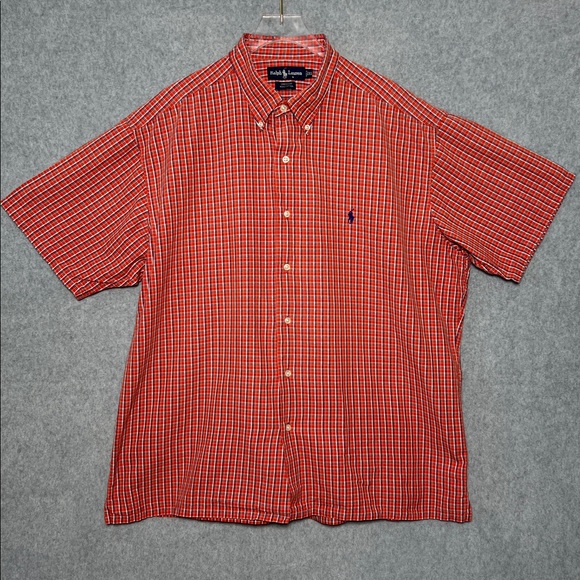 Ralph Lauren Greggor plaid Shirt 100% Cotton - Picture 1 of 6